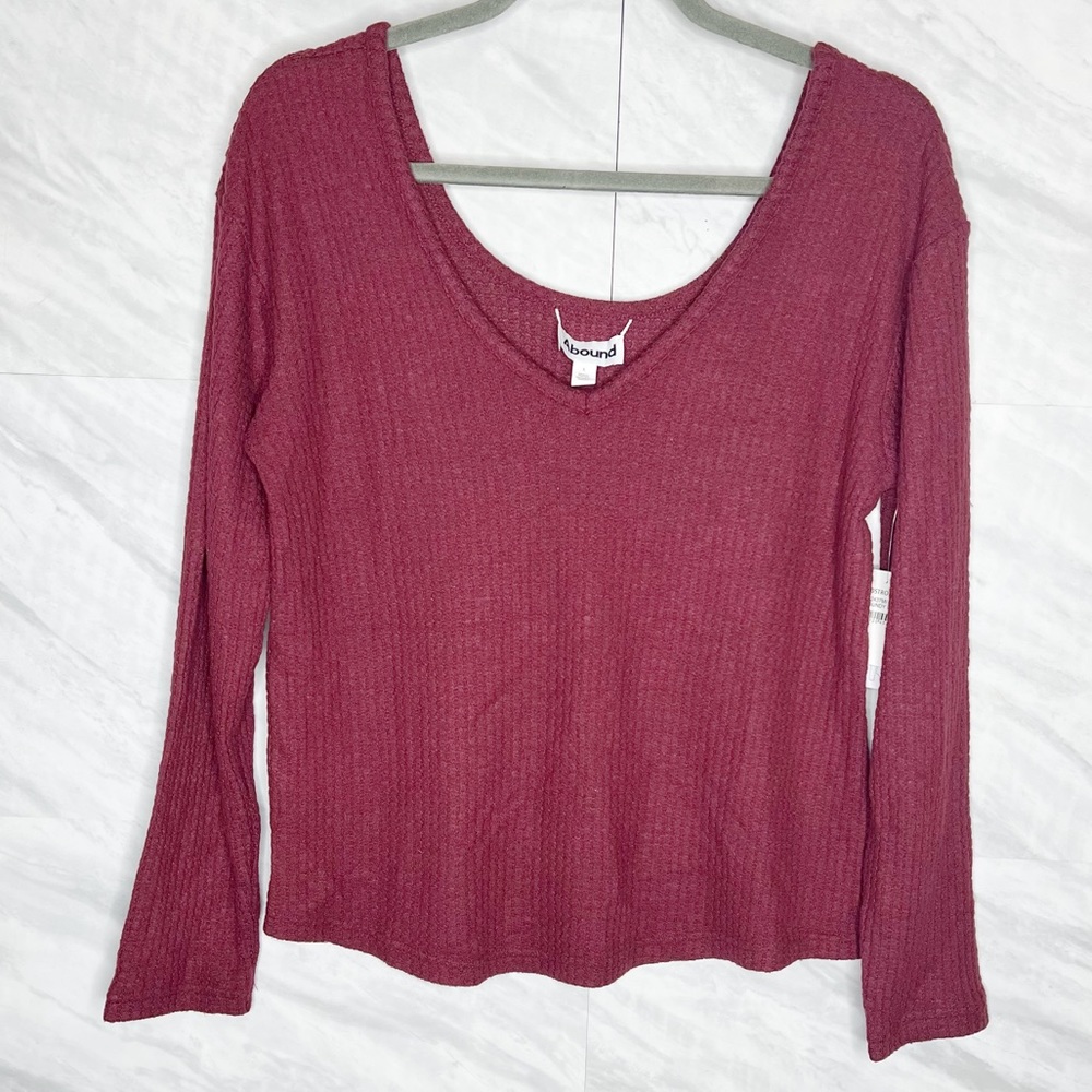 Abound Waffle Knit Top Small